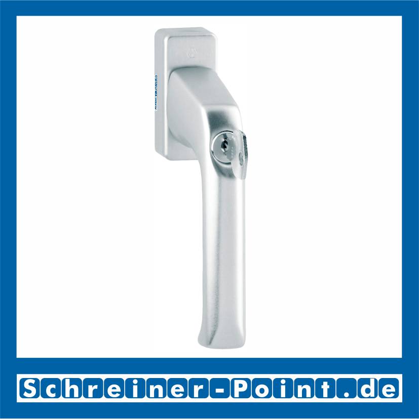 Hoppe London Aluminium Fenstergriff abschließbar F1 Natur 013S/U34, 808151, 819539, 8004525